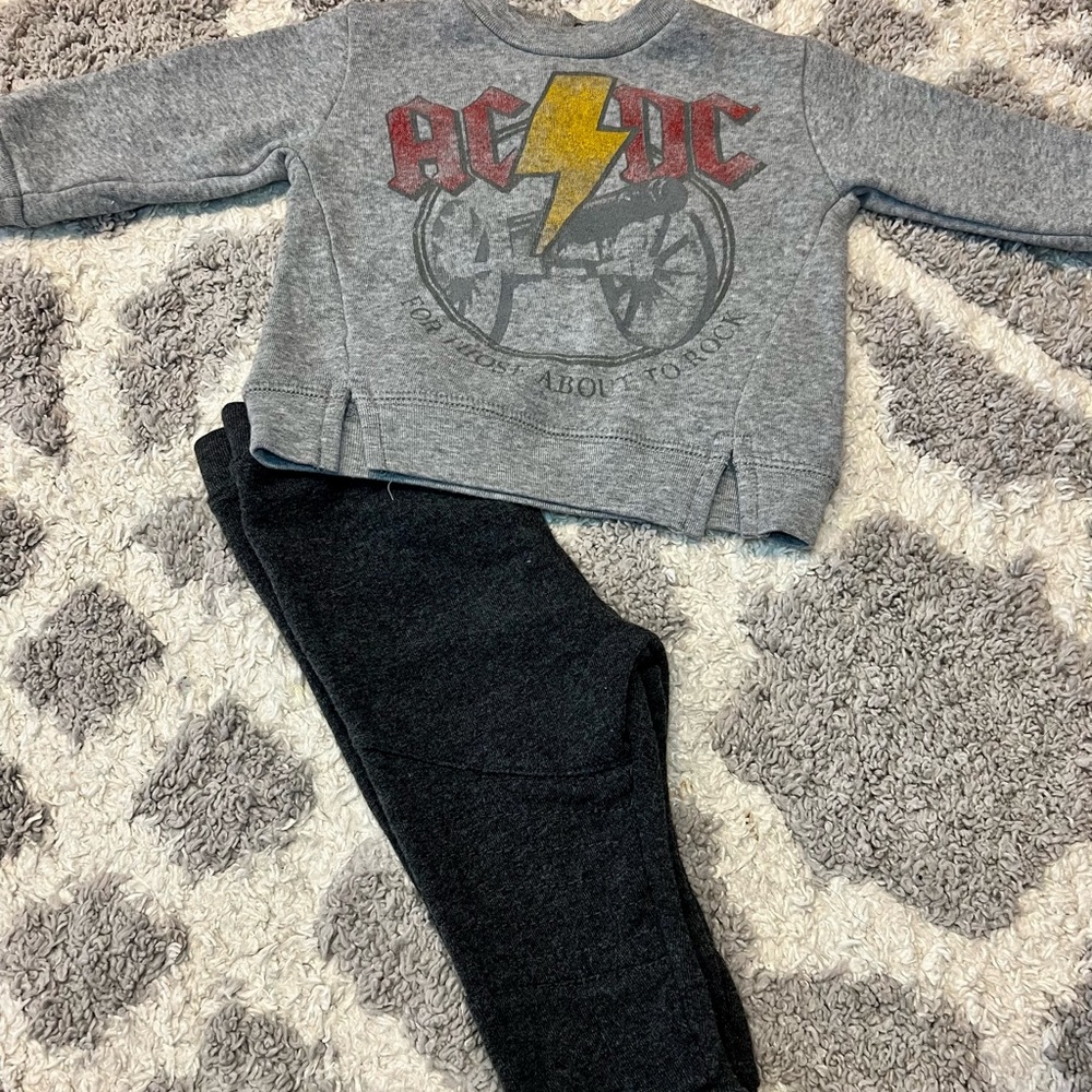 AC/DC 2 piece sweat outfit